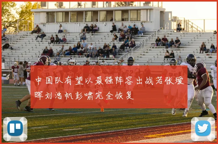 中国队有望以最强阵容出战若张瑷晖刘浩帆彭啸完全恢复
